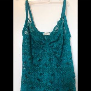 3 for $30!!! Gorgeous teal lace camisole